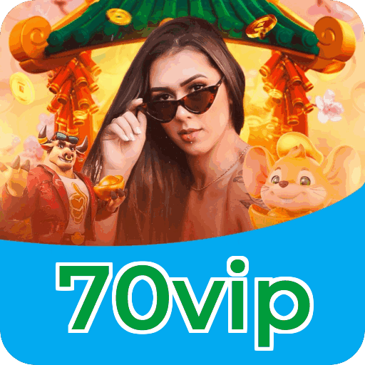 Números do app 70vip em material de marketing — ilustração, não auditoria